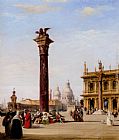 Piazetta Canvas Paintings - The Piazetta, St. Mark's, Venice